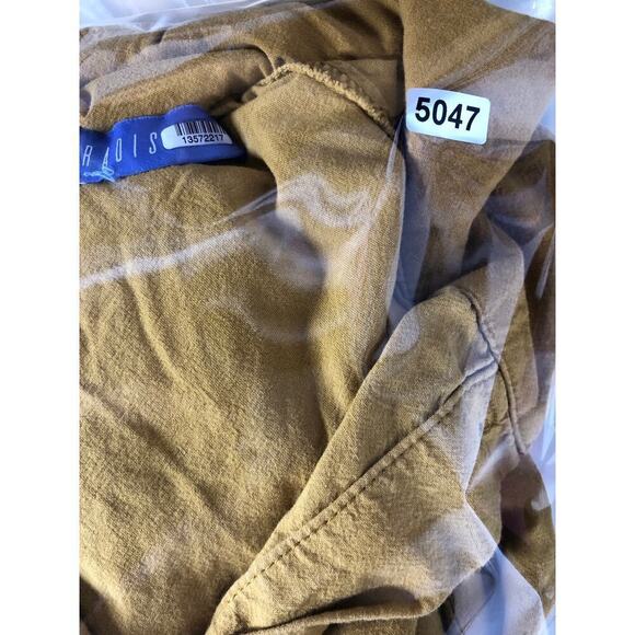 Paradised Valentina Romper Cotton Long Sleeve Button Front Blouson Yellow XL - Picture 14 of 14